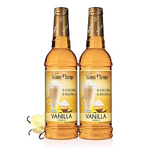 2-Pack 25.4-Oz Jordan's Skinny Mixes Sugar Free Coffee Syrup (Vanilla)