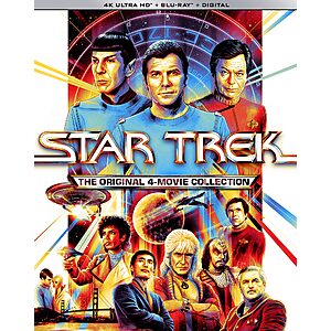 Star Trek: The Original 4-Movie Collection (4K Ultra HD + Blu-Ray + Digital)