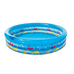 5.5ft Play Day 3 Ring Shark Pool $5 + Free Shipping w/ Walmart+ or on $35+