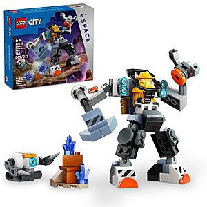 140-Piece LEGO City Space Construction Mech Suit Building Set (60428)