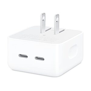 35W Apple Dual USB-C Port Compact Power Adapter $40 + Free Shipping