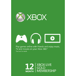 12 Month Xbox Live Gold Membership BRAZIL $32.49