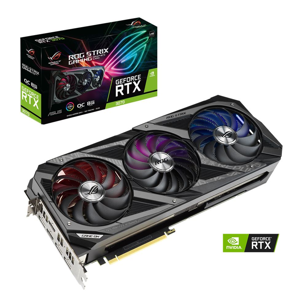 Asus 3070 $699 or EVGA 3070 TI $760.   In stock at Micro center instore only