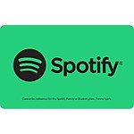 $60 Spotify GC for $55 + email delivery @ ppdg