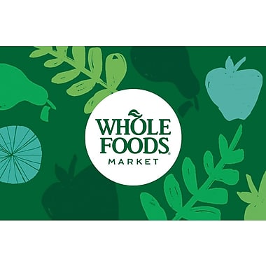 $100 Whole Foods Market Gift Card for $90 (Email Delivery) @ Staples