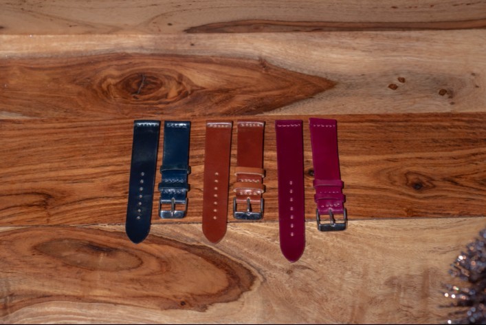 Ashland Leather Co Horween Shell Cordovan Watch Straps $50 Off