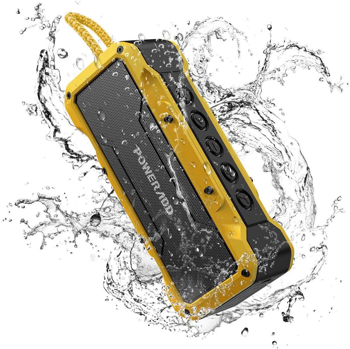 $16.99 with coupon for prime members: POWERADD MusicFly II 36W Portable IPX7 Waterproof Bluetooth Speaker (Yellow)H