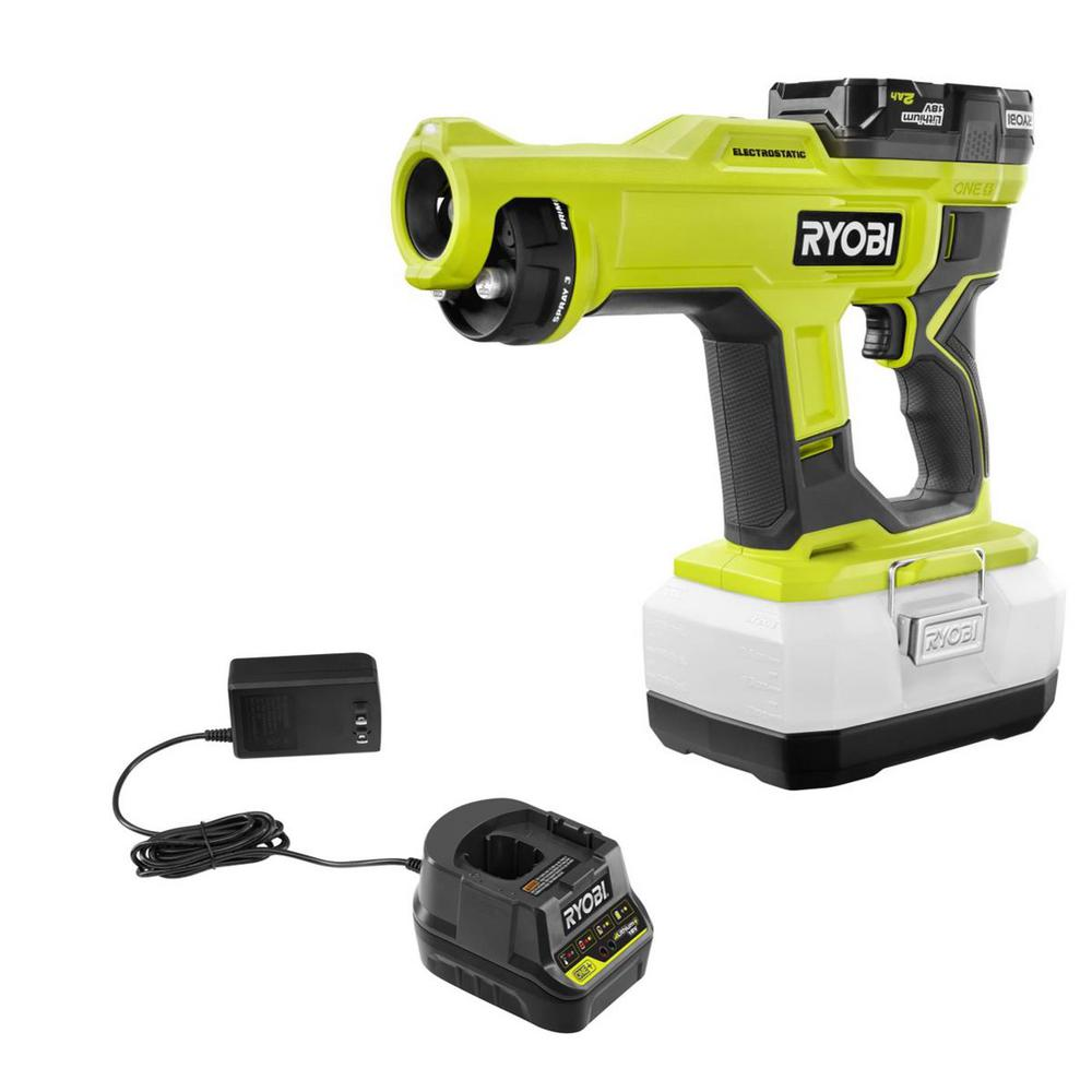 Ryobi 2ah battery and charger with electrostatic sprayer YMMV $10