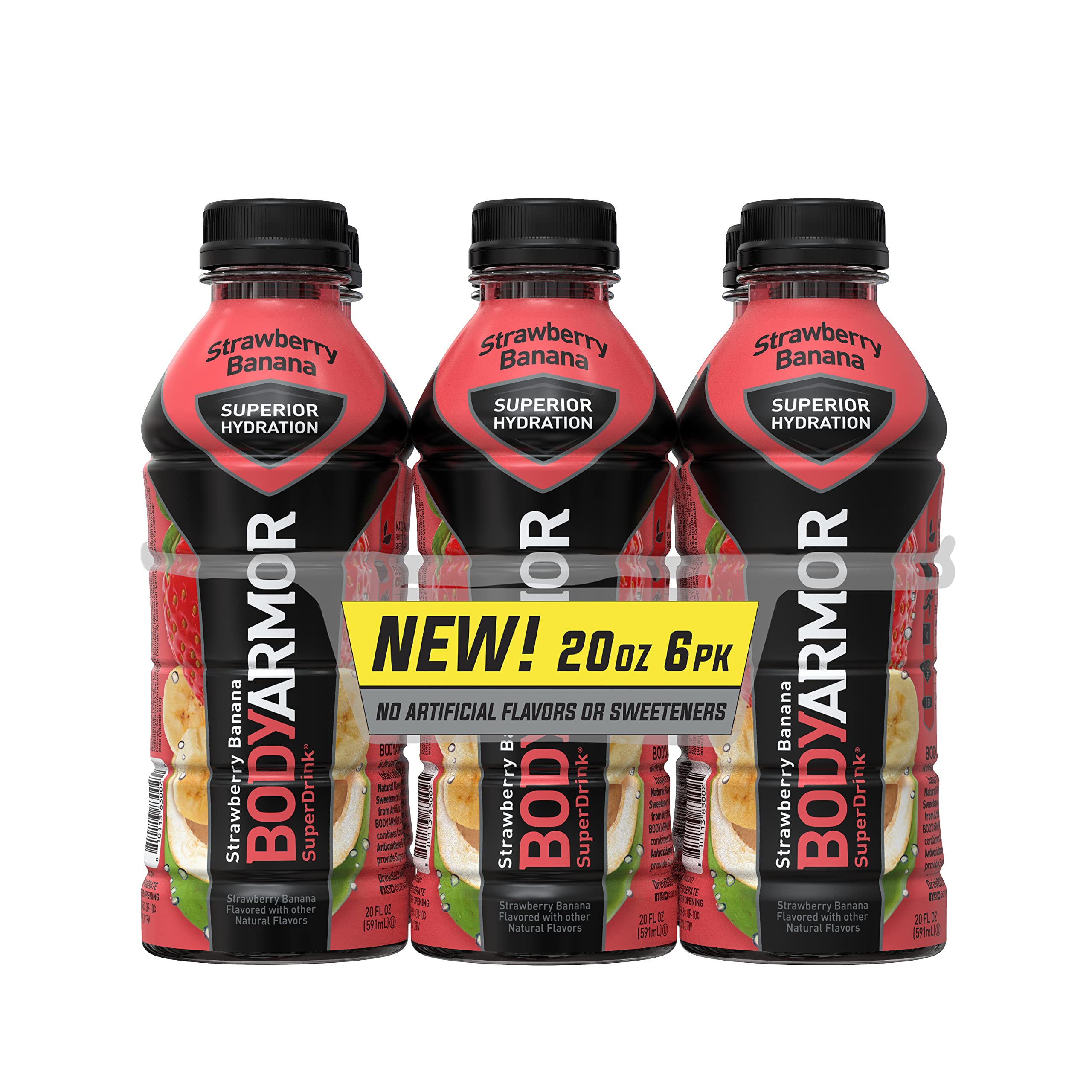 6-Pack 20-Oz BodyArmor Sports Drink (Various) $5.69 ($0.95 each) w/ S&S + Free Shipping w/ Prime or on $35+ $5.99