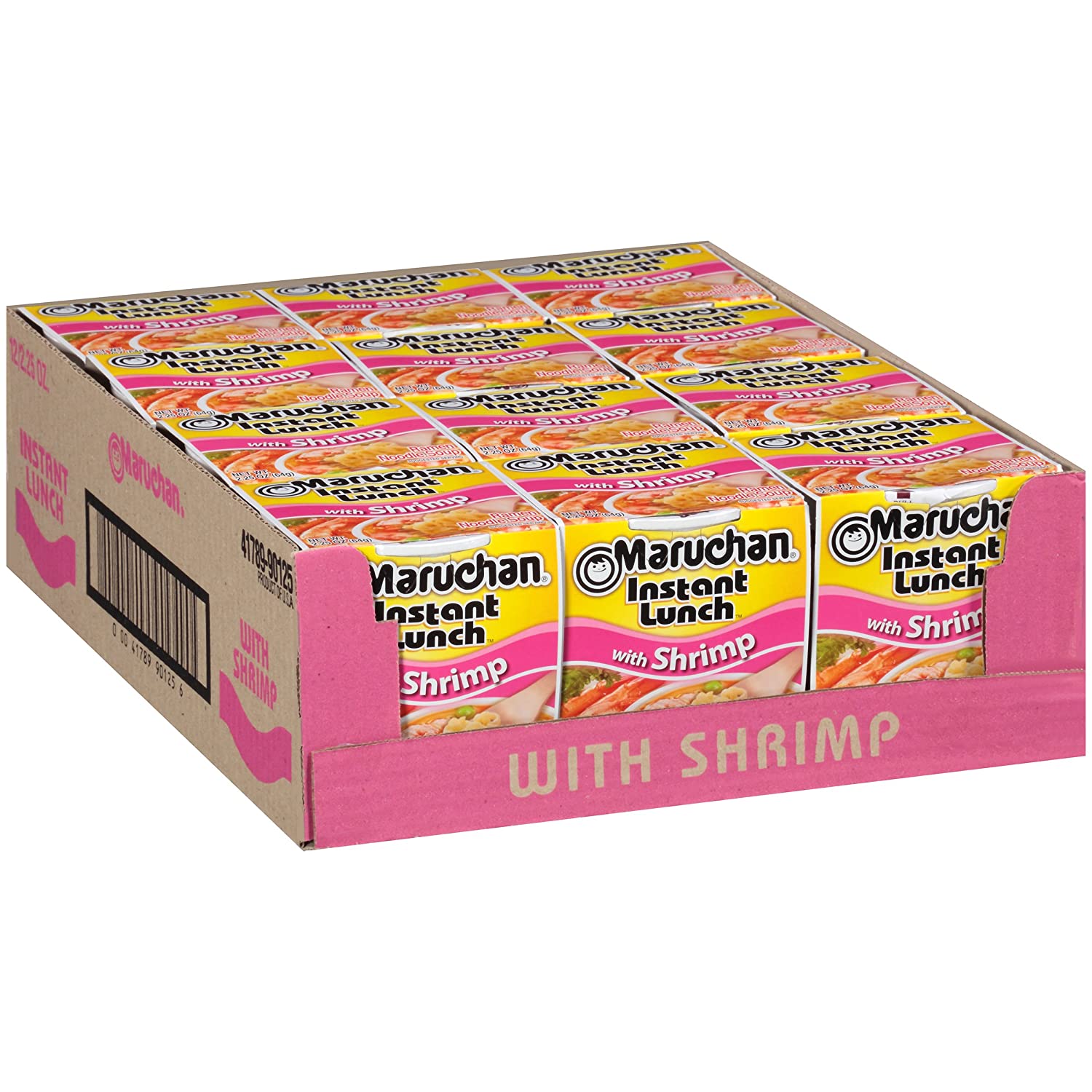 12-Pack 2.25-Oz Maruchan Instant Lunch (Shrimp) $4.44 + Free Shipping w/ Prime or $25+