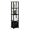 Furinno Decorative Shelf with Bin (Black) $19.96 + Free Shipping w/ Prime or on $35+