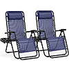 2-Count CONCETTA Zero Gravity Patio Recliner w/ Adjustable Pillow &amp;amp; Cup Tray (Blue, Black) $59.89 ($29.95 each) + Free Shipping