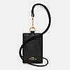 Coach Signature Canvas ID Lanyard & Corner Zip Wristlet