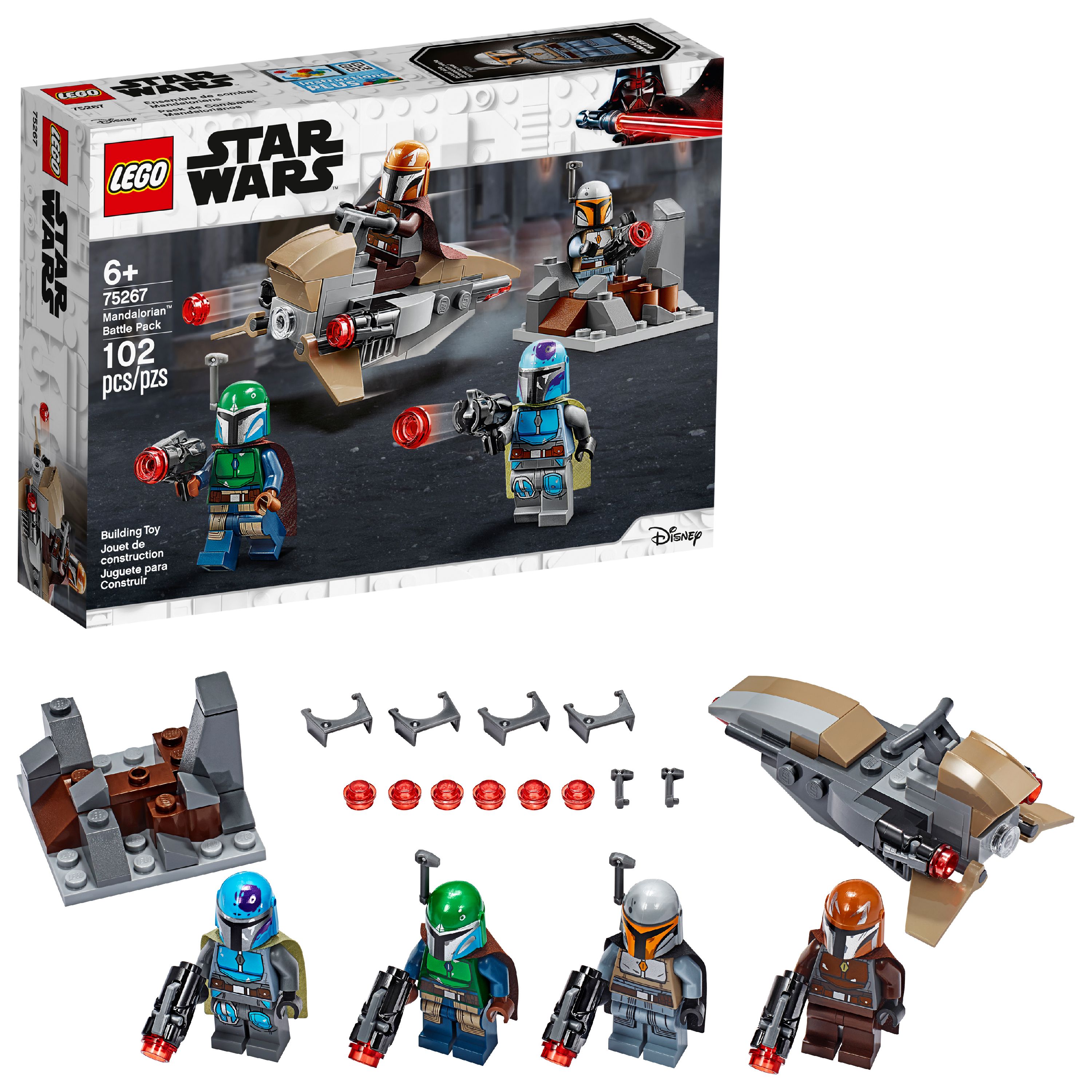 102-Piece LEGO Star Wars Mandalorian Battle Pack (75267) $12 + Free Shipping w/ Walmart+ or Free Store Pickup