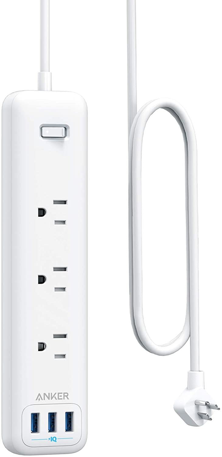 Anker Power Strip w/ 3 Outlets & 3 USB Ports $14.99 + Free Shipping w/ Prime or $25+