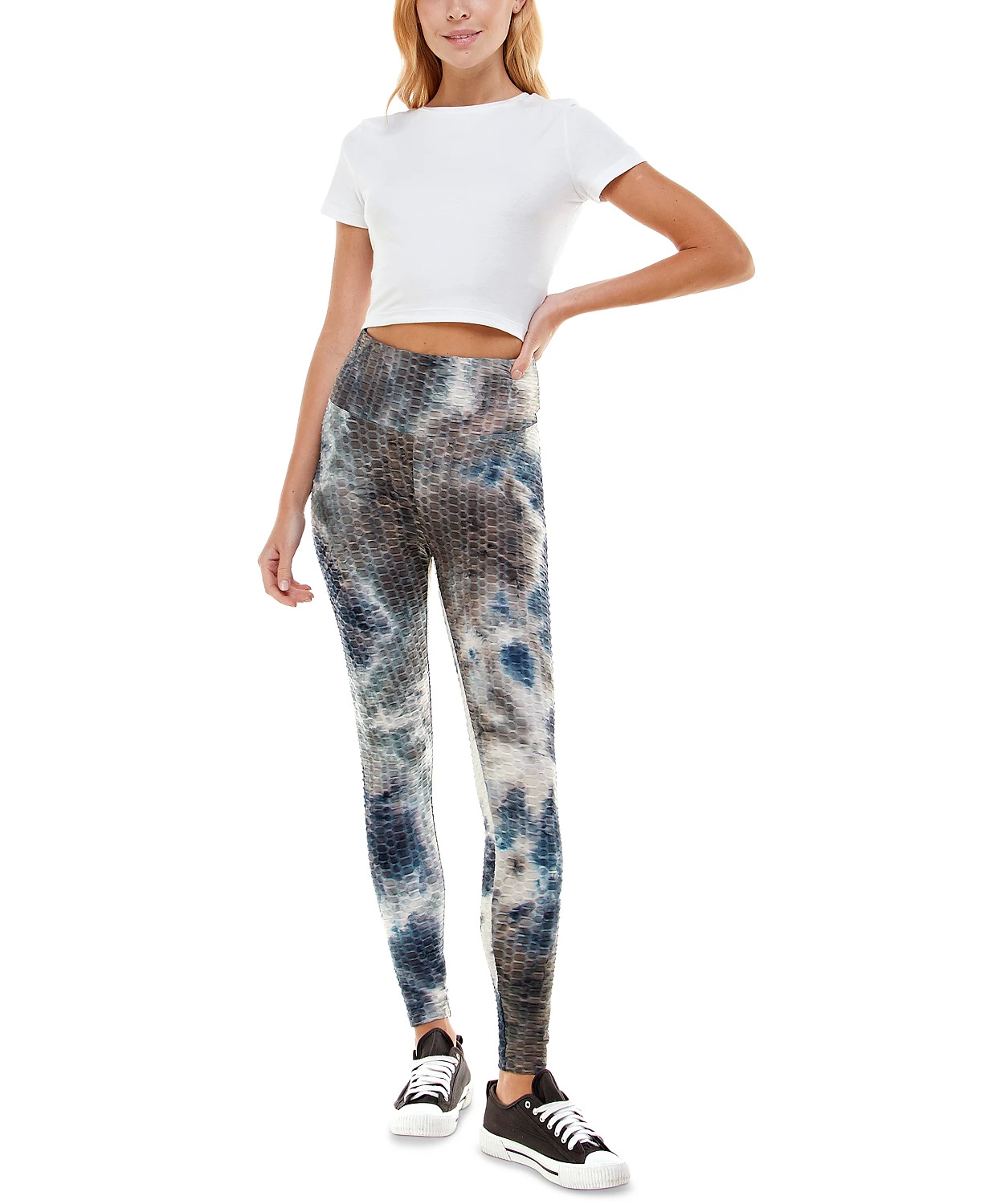 Juniors' Apparel: Ultra Flirt Textured High-Rise Leggings $4, Tinseltown Patch-Pocket Denim Shorts $4.95, More + 15% SD Cashback + Free store pickup at Macy's or FS on $25+
