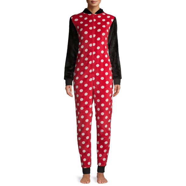 Disney Women's Minnie Mouse Hooded Union Suit $11.25 + Free Shipping w/ Walmart+ or $35+