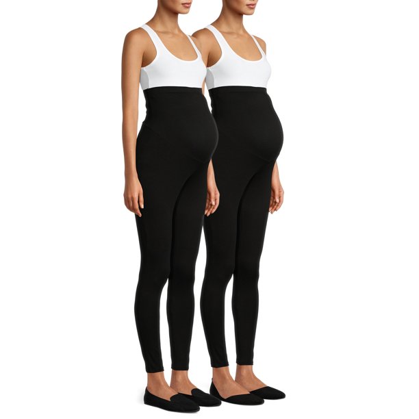 2-Pack Time and Tru Women's Maternity Leggings w/ Full Panel $11.89 ($5.95 Each) + Free Shipping w/ Walmart+ or FS on $35+