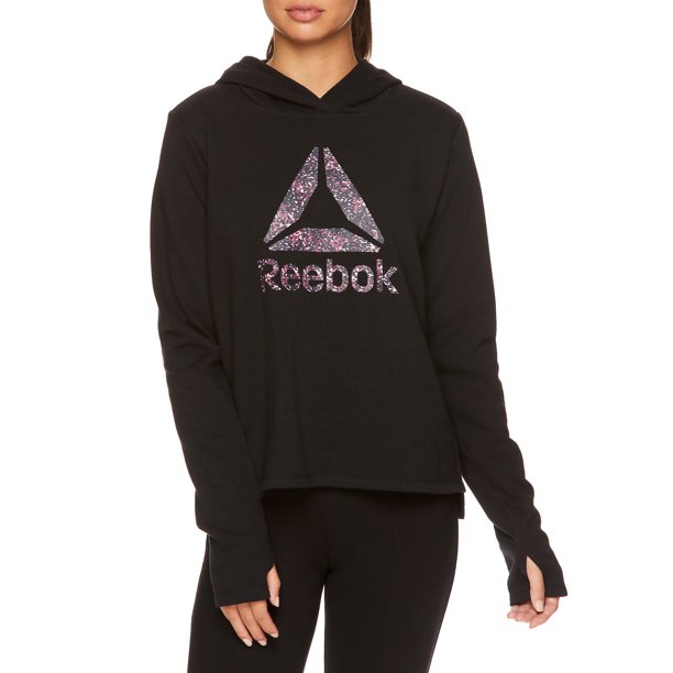 Reebok Women's Graphic Hoodie $16, Reebok Women's Goal Shorts $7 + Free Shipping w/ Walmart+ or FS on $35+