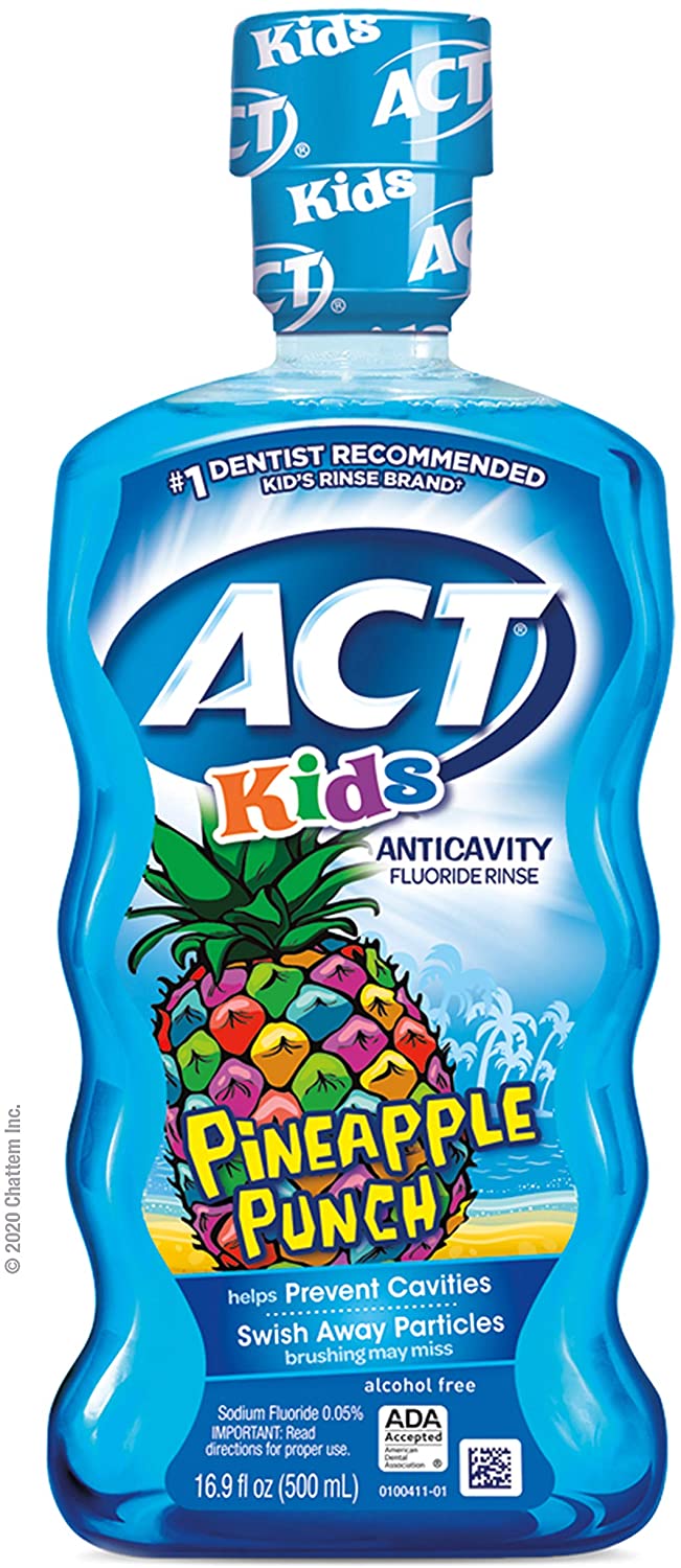 16.9-Oz ACT Kids' Antivacity Fluoride Rinse (Pineapple Punch) $2.54 w/ S&S + Free Shipping w/ Prime or $25+