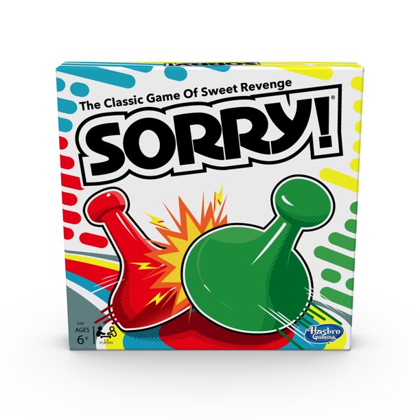 Sorry! Classic Board Game $6.70 + Free Shipping w/ Walmart+ or $35+