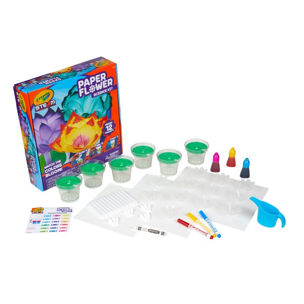 Crayola Steam Paper Flower Science Coloring Kit $9.88 + Free Shipping w/ Walmart+ or $35+