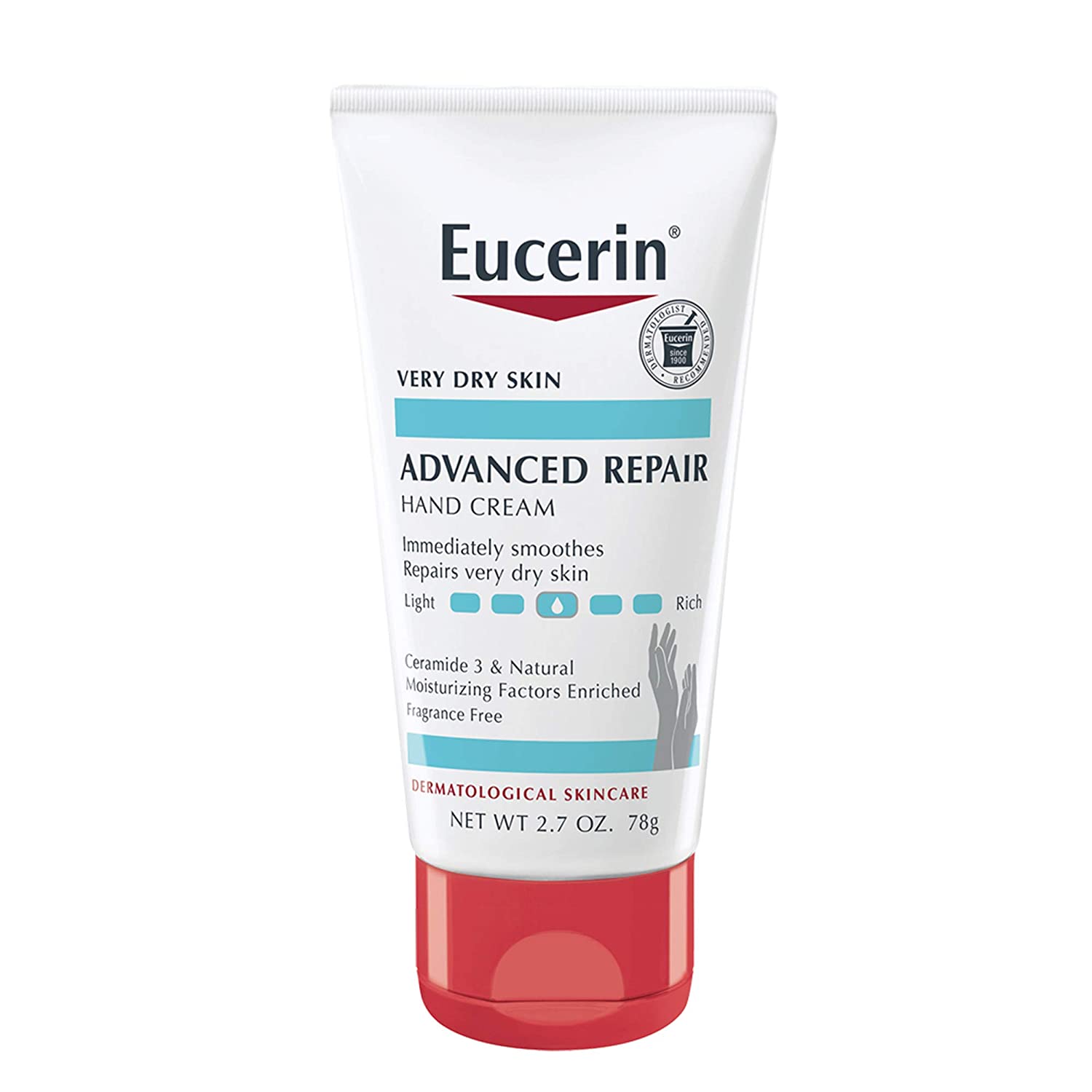 2.7-Ounce Eucerin Advanced Repair Hand Creme $2.80 w/ S&S + Free Shipping w/ Prime or $25+