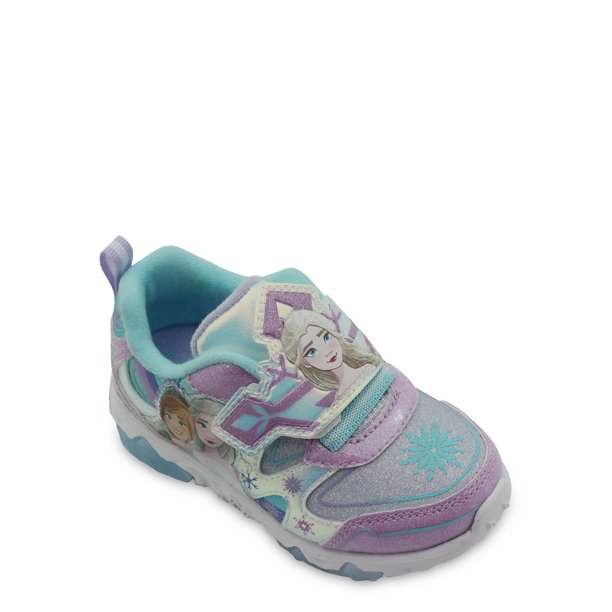 Disney Frozen Toddler Girls' Anna & Elsa Shimmer Light-Up Athletic Sneaker $12 + Free Shipping w/ Walmart+ or $35+