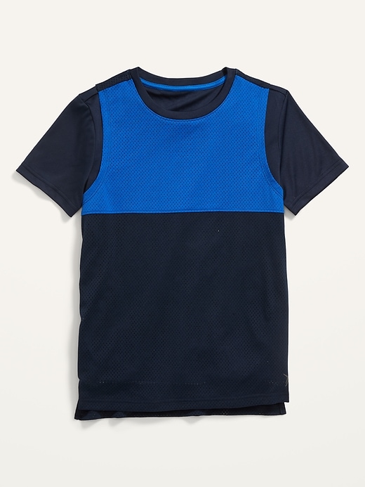 Old Navy Kids' Apparel: Boys' Go Dry 2-in-1 Sleeve Mesh T-Shirt $4.18, Sherpa Lined Flannel Trapper Hat $3, More + Free Shipping on $50+