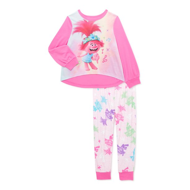 2-Piece Girls' Trolls Pajama Set $5, 4-Piece Sol Sleep Baby or Toddler Girls' Pajama Set $6, More + Free Shipping w/ Walmart+ or $35+