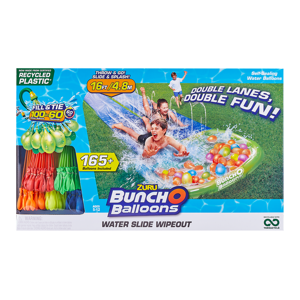Bunch O Balloons 2-Lane Water Slide Wipeout $15 + Free Shipping w/ WAlmart+ or $35+