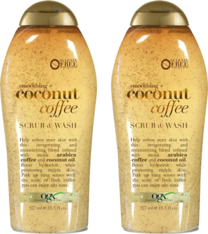 19.5-Ounce OGX Coffee Scrub and Wash (Coconut) 2 for $8.35 ($4.17 Each) + Free Shipping w/ Prime or $25+