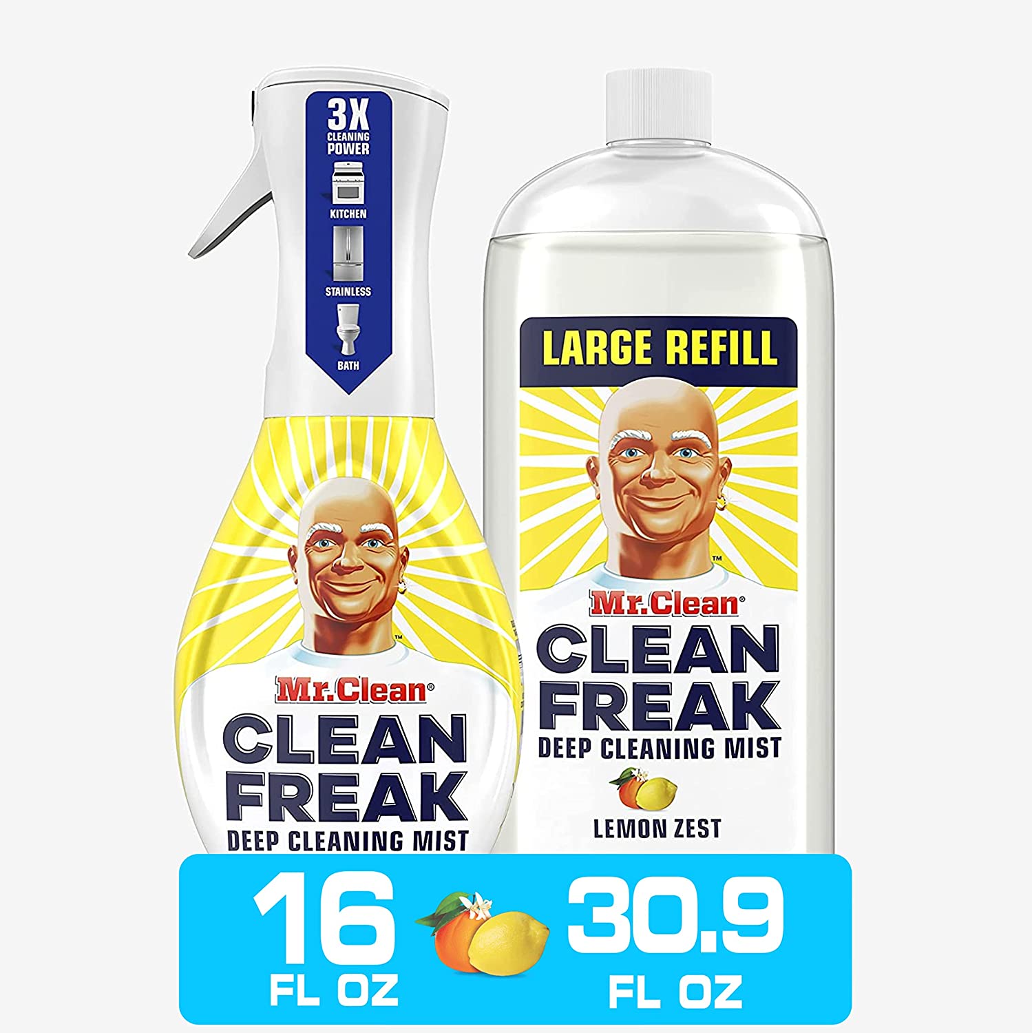 16-Ounce Mr. Clean Clean Freak Deep Cleaning Mist Spray Bottle+ 30.9-Oz Refill Bottle $7.79 w/ S&S + Free Shipping w/ Prime or $25+