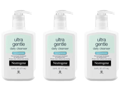 5.8-Ounce Neutrogena Ultra Gentle Daily Face Wash for Sensitive Skin 3 for $9.47 ($3.15 Each) w/ S&S + Free Shipping w/ Prime or $25+
