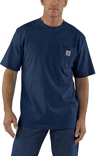 Carhartt Men's Loose or Relaxed Fit Heavyweight Short-Sleeve Pocket T-Shirt or Loose $12.75, C
