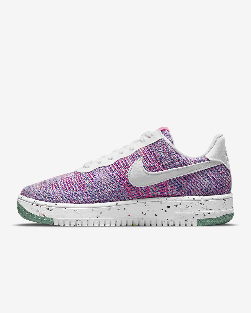 Nike Women's Air Force 1 Crater FlyKnit Shoe (Fuschia Sizes 5, 6, 7, 8