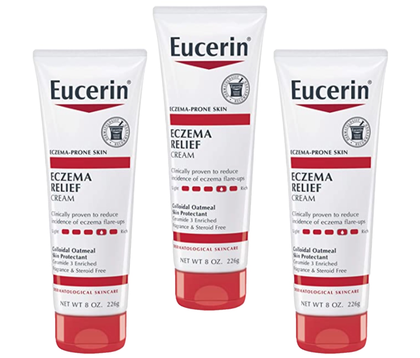 8-Oz Eucerin Eczema Relief Cream 3 for $24.13 ($8.04 Each) + Free Shipping