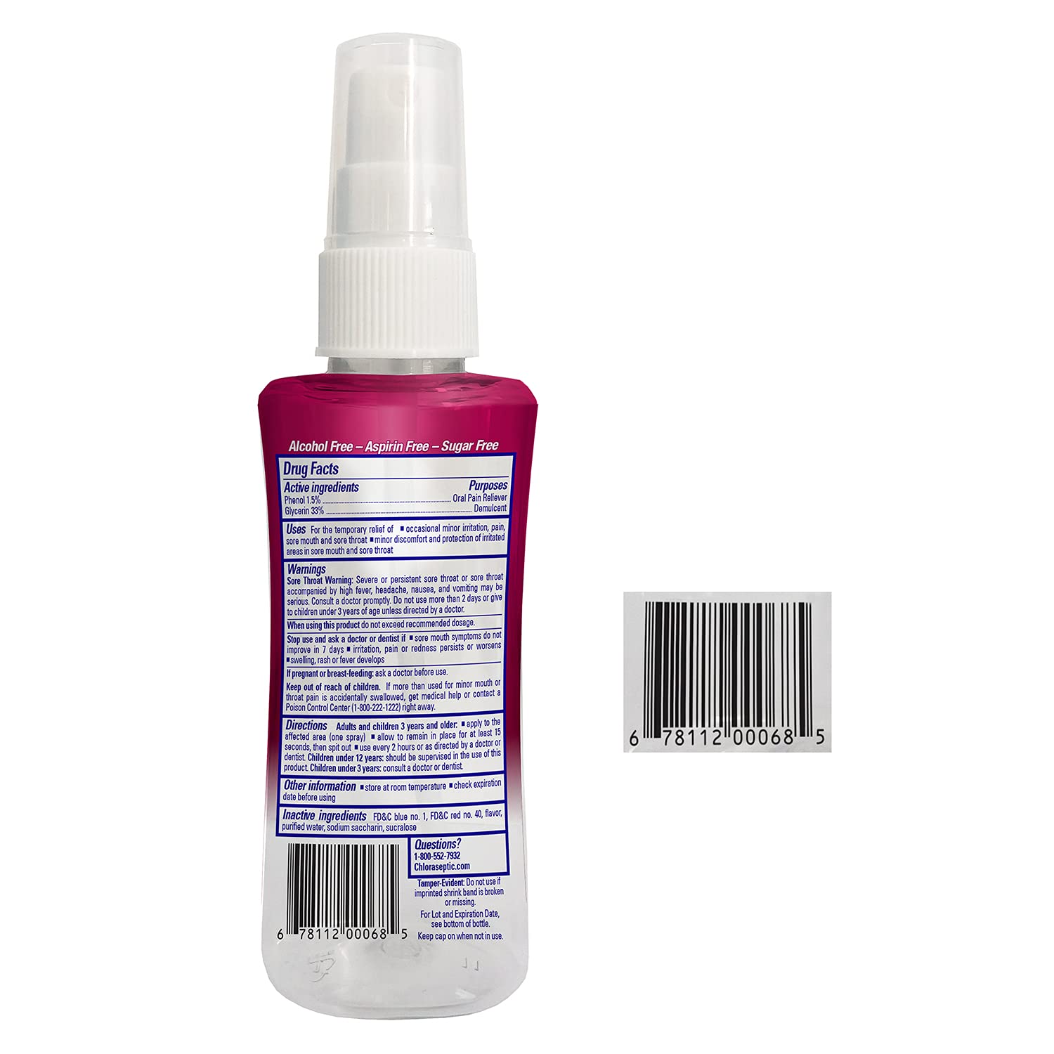 4-Ounce Chloraseptic Max Strength Sore Throat Spray (Wild Berries) $3.83 w/ S&S + Free Shipping w/ Prime or on $35+