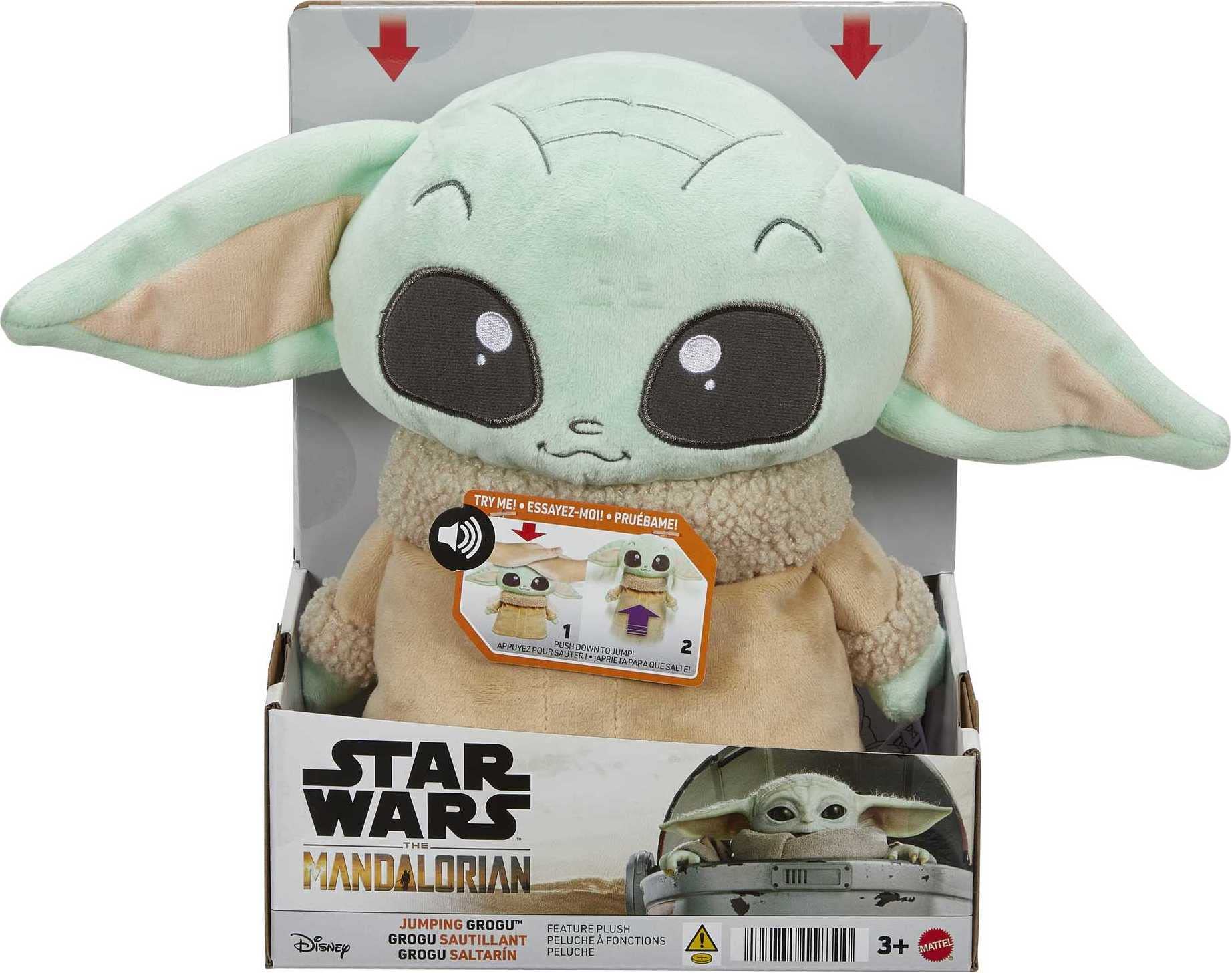 11" Mattel ​Star Wars Madalorian: Jumping Grogu Plush Toy with Jumping Action and Sounds $10.97 + Free Shipping w/ Prime or on $35+