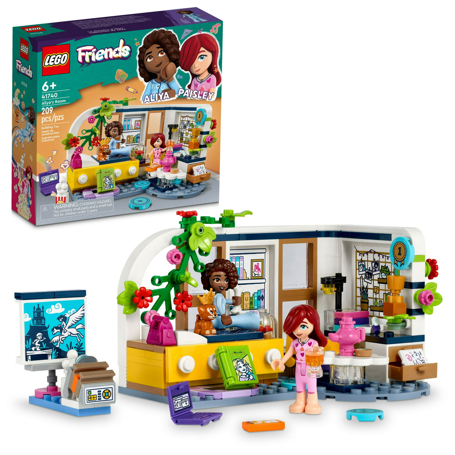 209-Piece LEGO Friends Aliya's Room Building Set (41740) $8 + Free S&H w/ Walmart+ or $35+