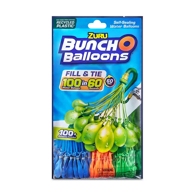 100-Count Bunch O Balloons Rapid-Filling Water Balloons $2.50 + Free S&H w/ Walmart+ or $35+
