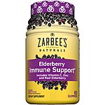 60-Count Zarbee's Naturals Elderberry Immune Support w/ Vitamins A, C, D, E &amp; Zinc (Natural Berry Flavor) $12.13 w/ S&amp;S + Free Shipping w/ Prime or $25+