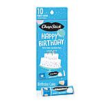 10-Pack Chapstick Party Favor Lip Balm (Birthday Cake Flavor) $6 w/ S&amp;S + Free Shipping w/ Prime or on $35+
