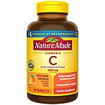 Nature Made Supplements: 60-Ct Chewable Vitamin C $3.50, 60-Ct Super B Complex 2 for $2.65 &amp; More w/ Subscribe &amp; Save