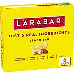 6-Count Larabar Gluten Free Vegan Bars (Lemon, Blueberry or Peanut Butter Chocolate) $5.25 w/ Subscribe &amp; Save &amp; More