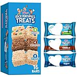 16-Count Rice Krispies Treats (Variety Pack: Original, Chocolate, Rainbow) $3.59, 14-Count Rice Krispies Treats (Chocolatey Peanut Butter) $3.97, More + FS w/ Prime or $35+