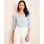 Ann Taylor Women's Apparel: Paisley Cinched Sleeve Tee $6.71, The Marina Tie Waist Short $13.46 &amp; More + Free Shipping