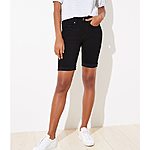 Loft Women's Apparel Sale: Skinny Denim Bermuda Shorts $4.01, Modern Thong Sandals $5.36, More + FS on $49+