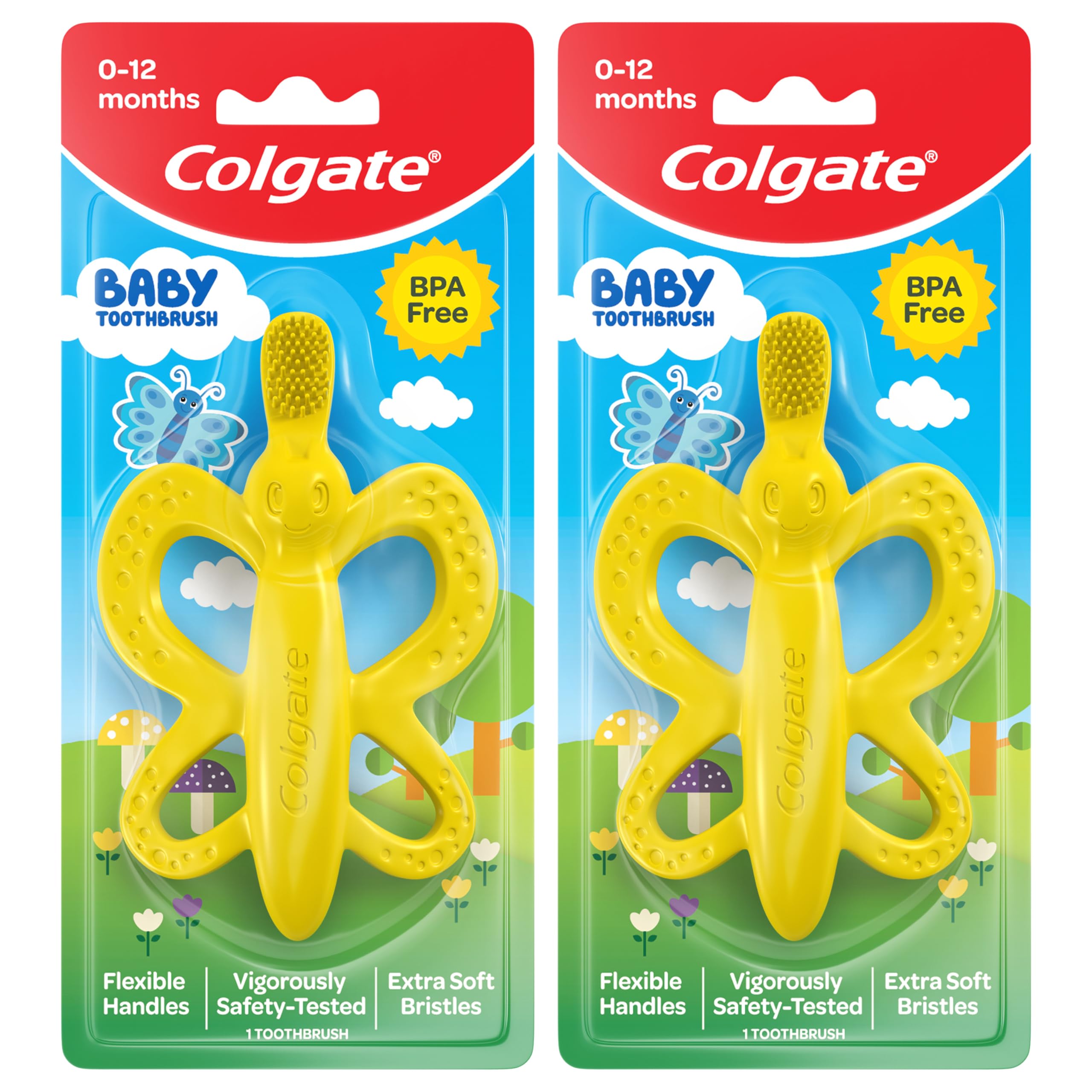 2-Pack Colgate Baby Toothbrush and Teether $6.14 w/ S&S + Free Shipping w/ Prime or on $35+