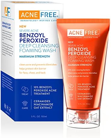 5-Ounce AcneFree Severe Acne Benzoyl Peroxide Face Wash $6.15 w/ S&S, 5-Ounce AcneFree Sulfure Acne Foaming Cleanser $6.29 w/ S&S + Free Shipping w/ Prime or on $35+